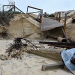Nuevos daños en el litoral tras el temporal