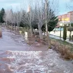 Imagen del río Ucero a su paso por la localidad soriana de El Burgo de Osma