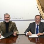 Jaume Collboni y Antonio Vila, en la firma del acuerdo