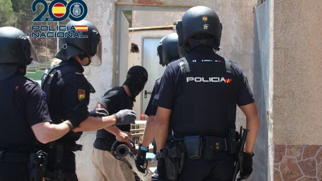 Imagen del operativo policial