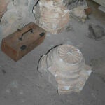 Claves de bóveda góticas halladas en el registro de una finca de Barcebalejo (Soria) que fueron robadas del Monasterio de San Pedro de Arlanza (Burgos)