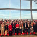 Foto de familia de la delegación del PSPV en el congreso de A Coruña