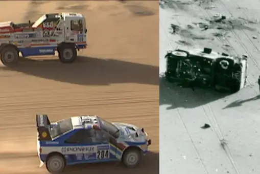 La leyenda y el trágico final del DAF Turbo Twin: el camión más feroz de la historia el Dakar