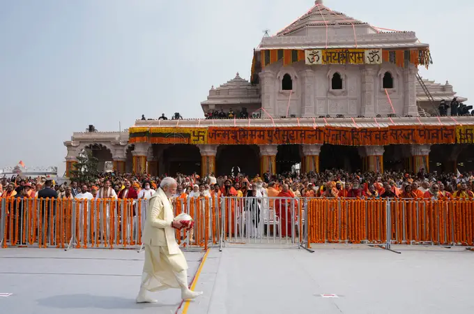 Qué revela sobre la India de Narendra Modi la inauguración del templo hindú de Ayodhya