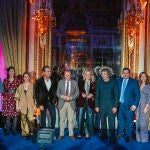 El equipo de Concert Music Festival tras la presentación del cartel de 2024, en el Palacio de Santoña 