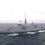 Imagen de la fragata Mohamed VI, buque insignia de la Marina Real de Marruecos