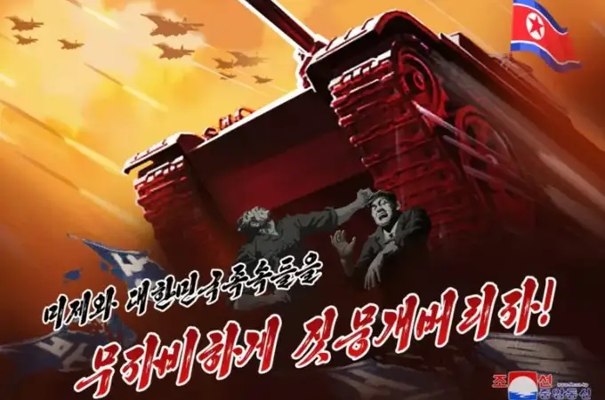 “Destruye a los imperialistas de EE UU”: así es la fuerte propaganda bélica iniciada por Corea del Norte