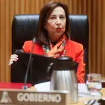 La ministra de Defensa, Margarita Robles, comparece en la sesión extraordinaria de la Comisión de Defensa