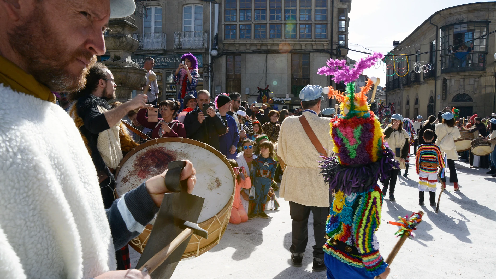 Imagen de archivo de una de las celebraciones del carnaval gallego.