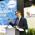 El alcalde de Salamanca, Carlos García Carbayo presenta la oferta turística de la ciudad en Fitur