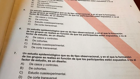 La misma pregunta se repitió en 125 ocasiones en el examen de Fisioterapia