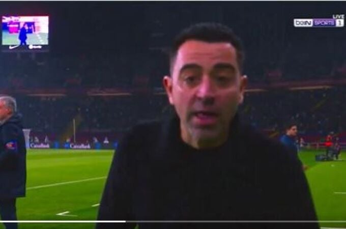 El mensaje de Xavi, entrenador del Barcelona, a la cámara para calentar más LaLiga