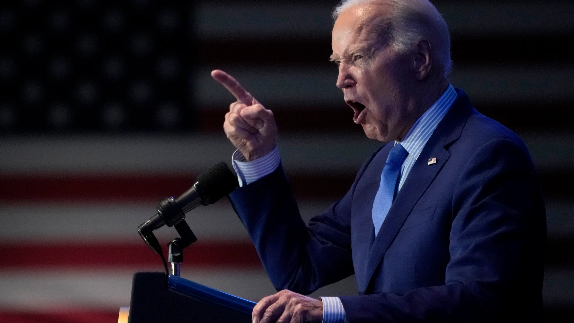President Joe Biden speaks at South Carolina's First in the Nation dinner at the South Carolina State Fairgrounds in Columbia, S.C., Saturday, Jan. 27, 2024. (AP Photo/Jacquelyn Martin)