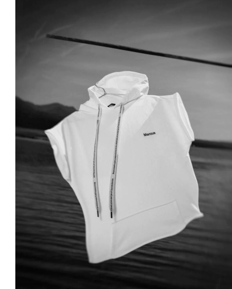 Sudadera capucha blanca