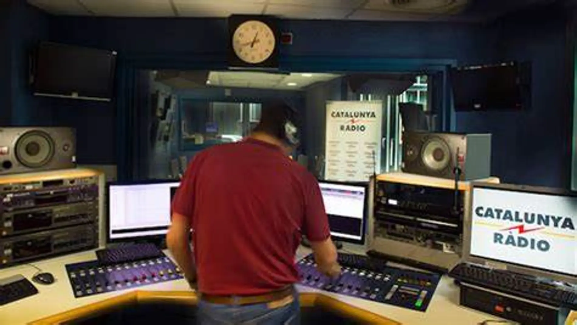 El estudio de Catalunya Ràdio 