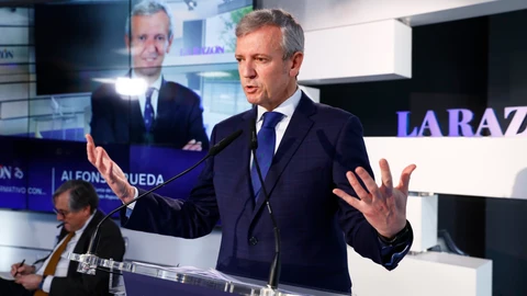 Desayuno Informativo del presidente de la Xunta de Galicia, Alfonso Rueda, en el Diario La Razón. Le presenta