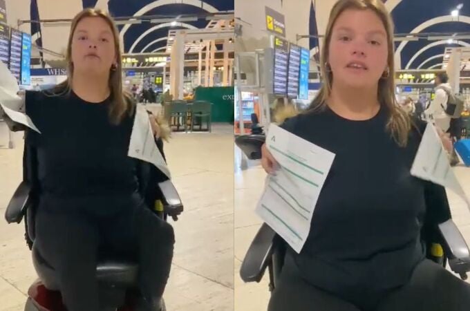 TikTok de la joven con discapacidad afectada por Ryanair