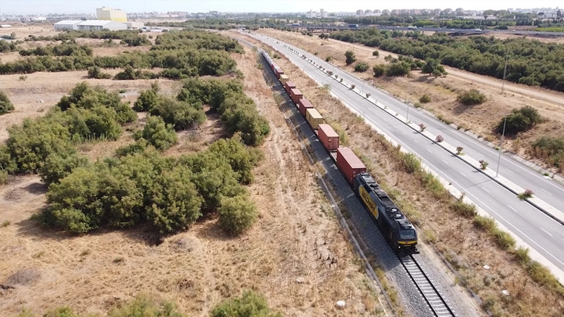 Línea ferroviaria del puerto de Sevilla