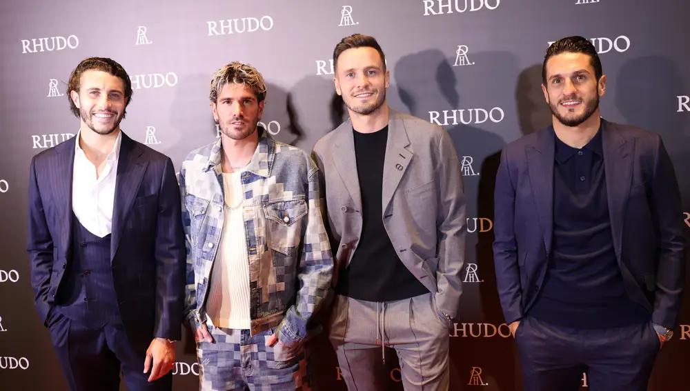 Mario Hermoso, Rodrigo de Paul, Saúl Ñíguez y Koke en la inauguración de Rhudi