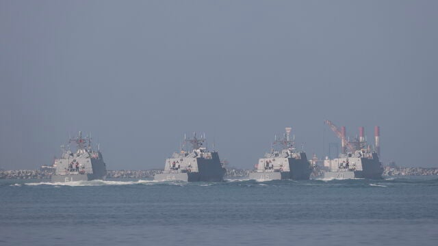 Armada de Taiwán realiza ejercicio conjunto de preparación para ataque con fuego y colocación de minas