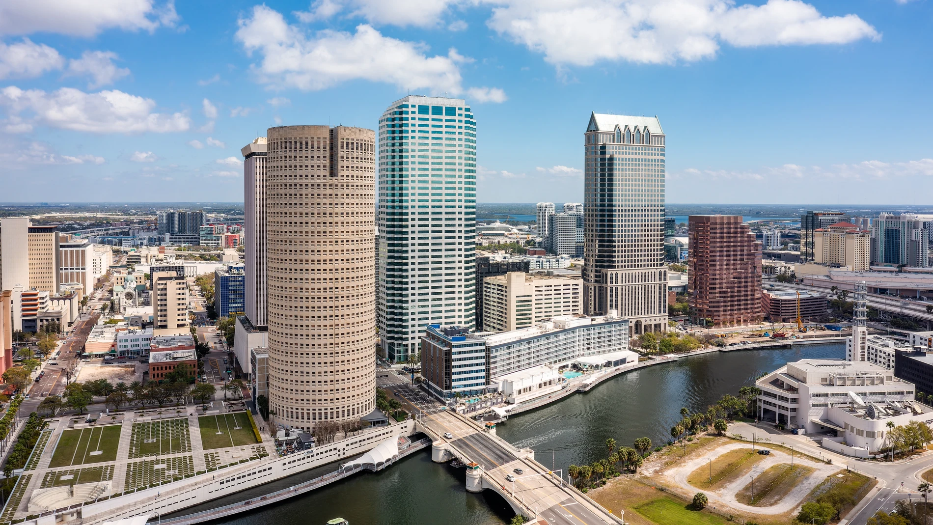 Vista aérea de Tampa, Florida