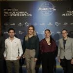 Varios.- Los Premios Admiral reconocen a Antía Jácome, Fran Garrigós, María Delgado, Inés Bergua y Cayetano García