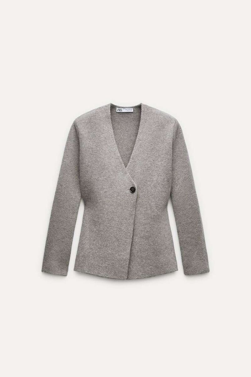 Blazer punto peplum