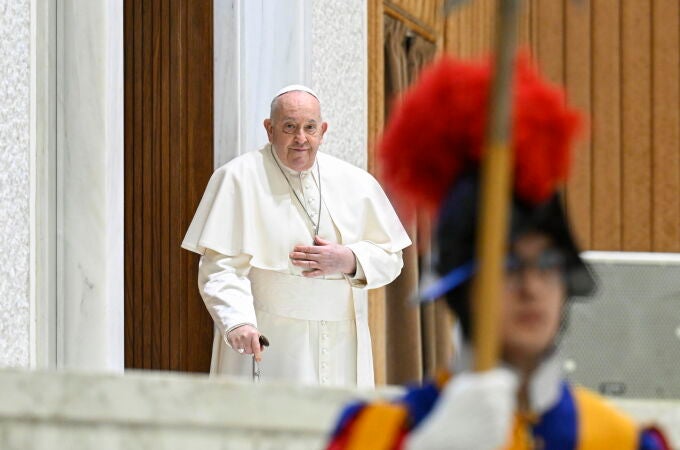 El Papa durante la audiencia general de los miércoles