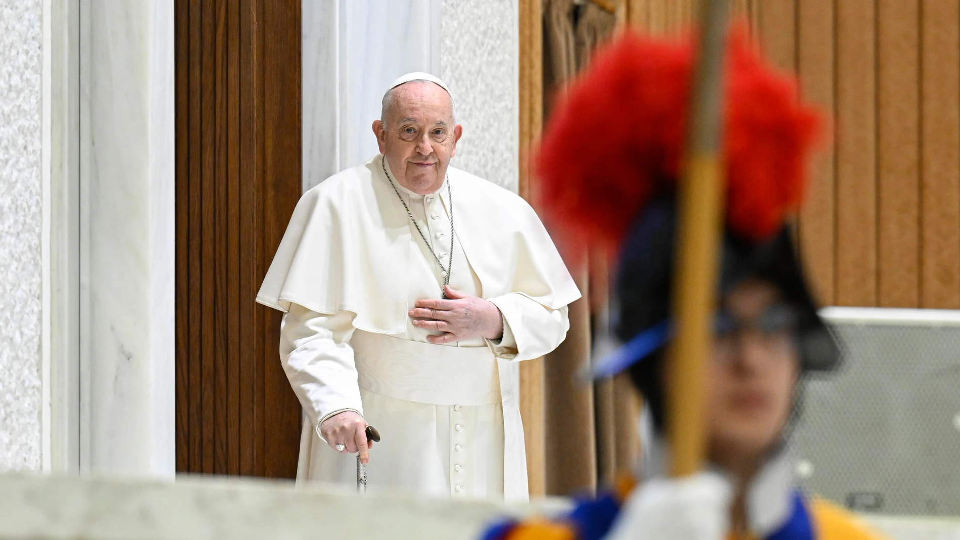 El Papa durante la audiencia general de los miércoles