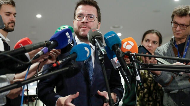 El presidente de la Generalitat, Pere Aragonès