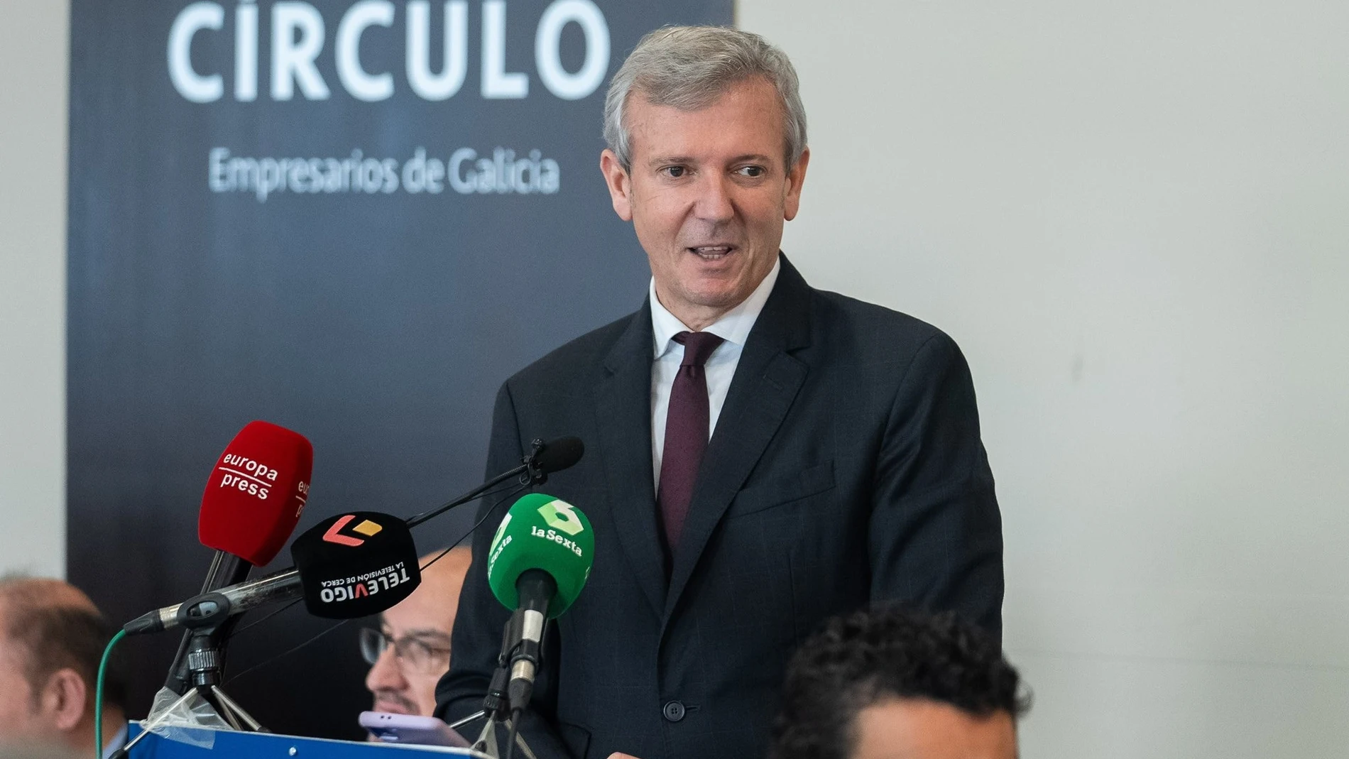 Alfonso Rueda en un acto del Círculo de Empresarios de Galicia PPDEGALICIA 31/01/2024