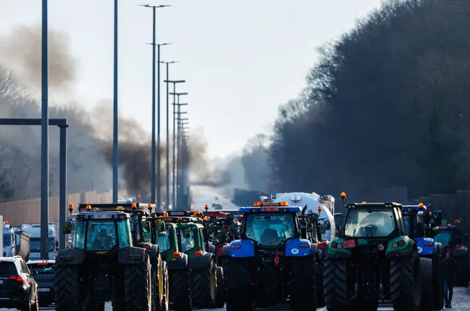 Los agricultores españoles se suman a la gran tractorada en Bruselas como previa a las protestas en España 