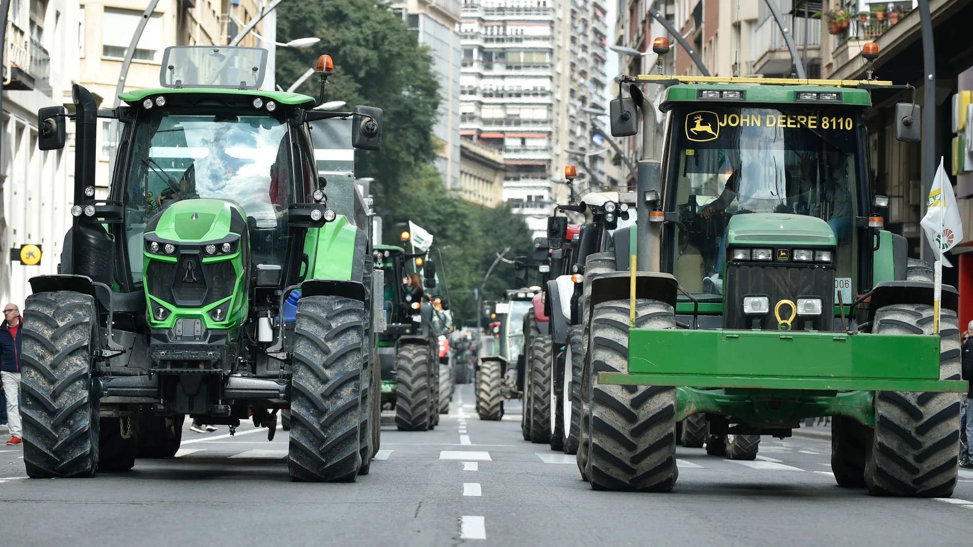 Economía.- Agricultores españoles participan hoy en una tractorada en Bruselas como previa a las protestas en España