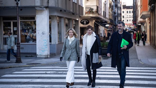 Lois y Díaz en una visita reciente a Vilagarcía. 