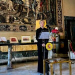 Yolanda Díaz hace declaraciones tras su audiencia con el Papa