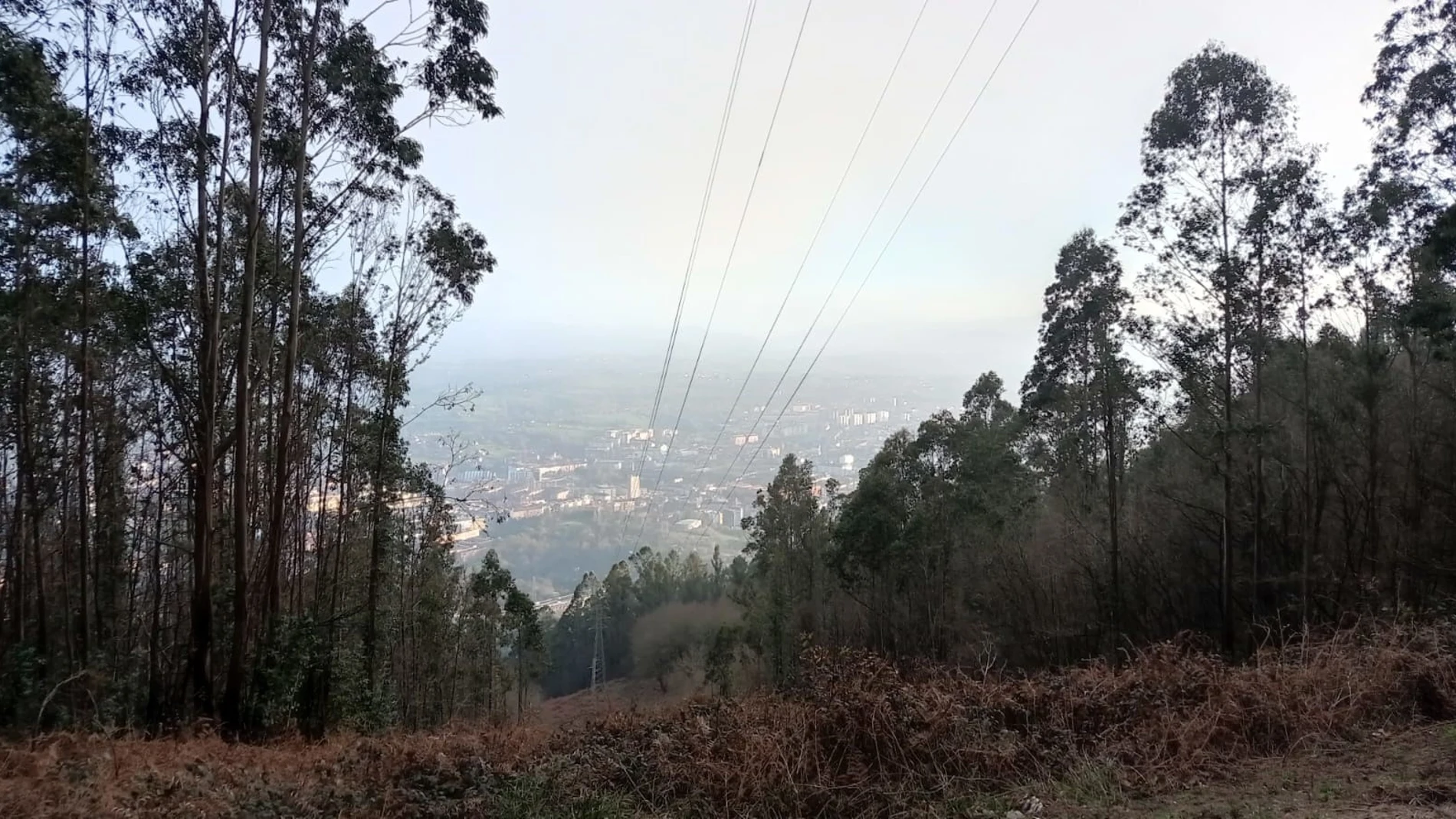 Contaminación en Oviedo observada desde el Monte Naranco. EUROPA PRESS 03/02/2024