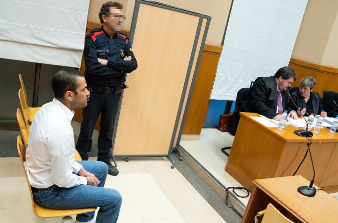 Dani Alves, en el juicio