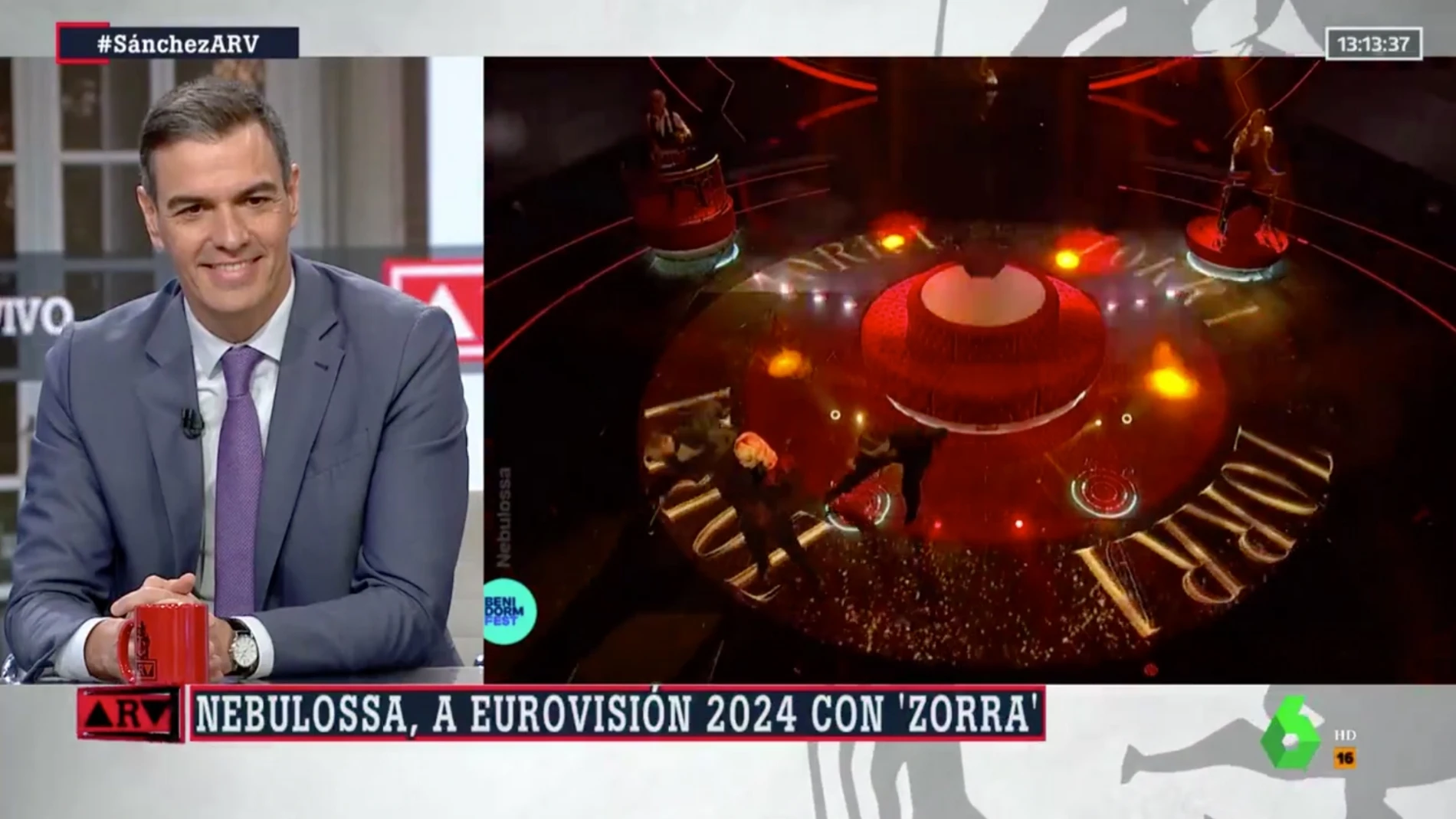 Pedro Sánchez, sobre el Zorra, de Nebulossa: Yo entiendo que a la  'fachosfera' le hubiera gustado tener el Cara al sol