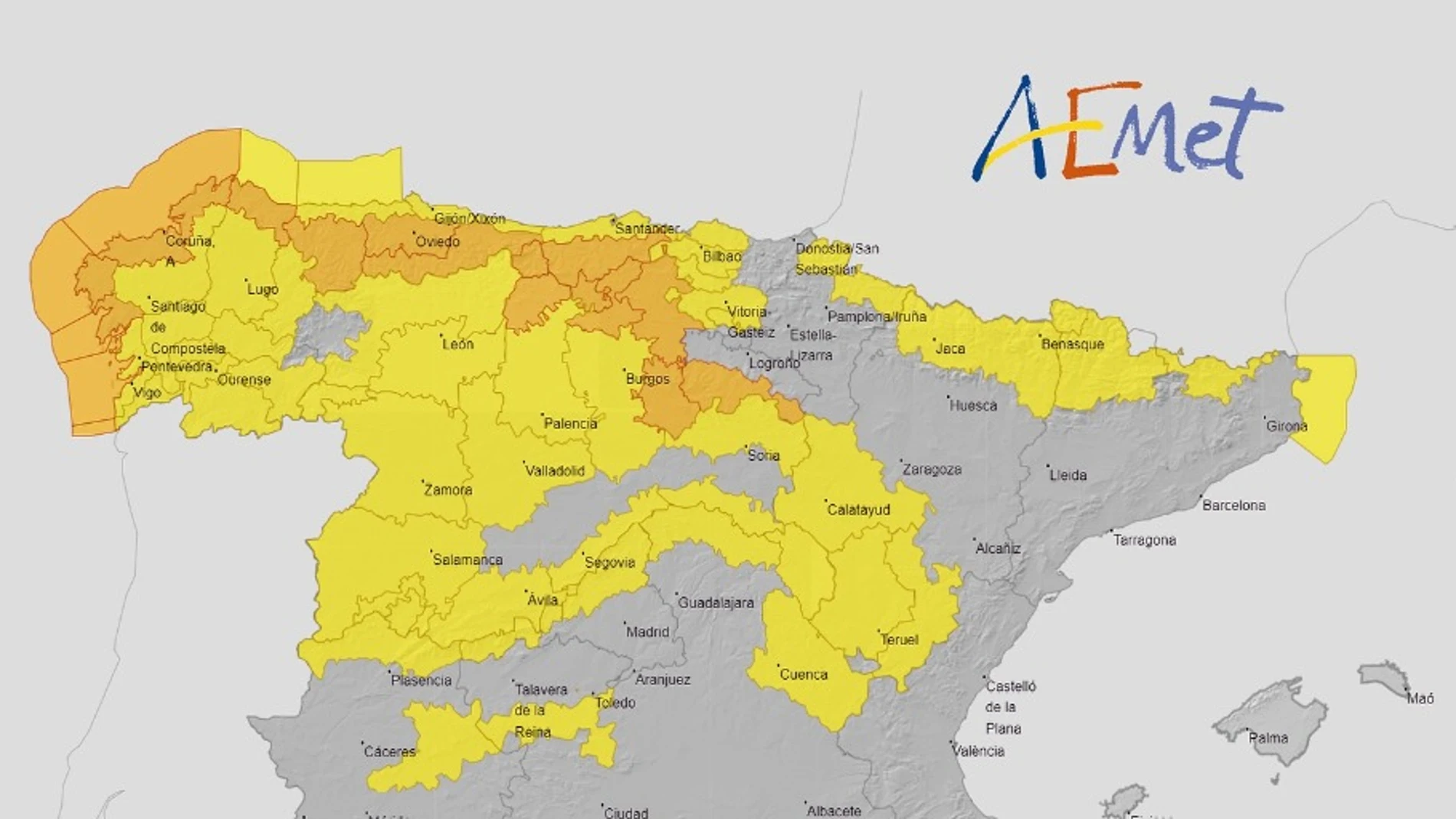 "Karlotta" trae fuertes vientos y lluvias a Castilla y León