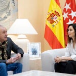 La presidenta de la Comunidad de Madrid, Isabel Díaz Ayuso, se reúne con el secretario general de UGT Pepe Álvarez