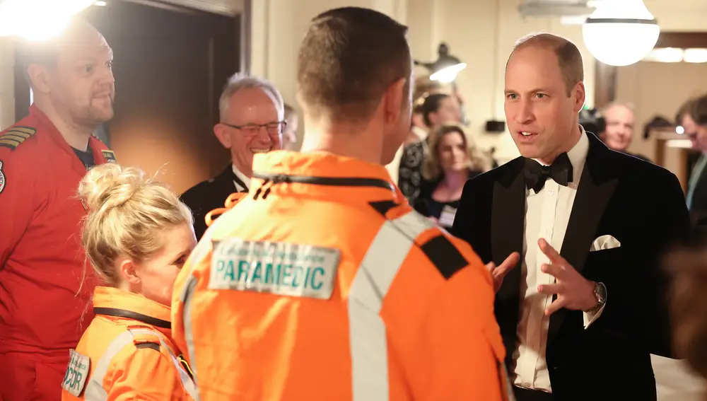 El Príncipe William en la Londom's Air Ambulance Charity