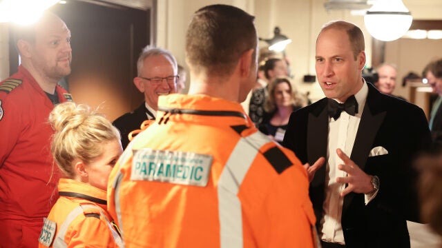 El Príncipe William en la Londom's Air Ambulance Charity