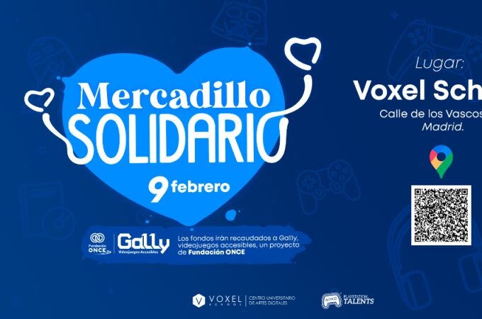 PlayStation organiza este viernes un mercadillo solidario en colaboración con Fundación ONCE y Voxel School 
