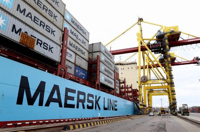 Economía.- Maersk gana un 87% menos en 2023, tras perder 405 millones en el cuarto trimestre