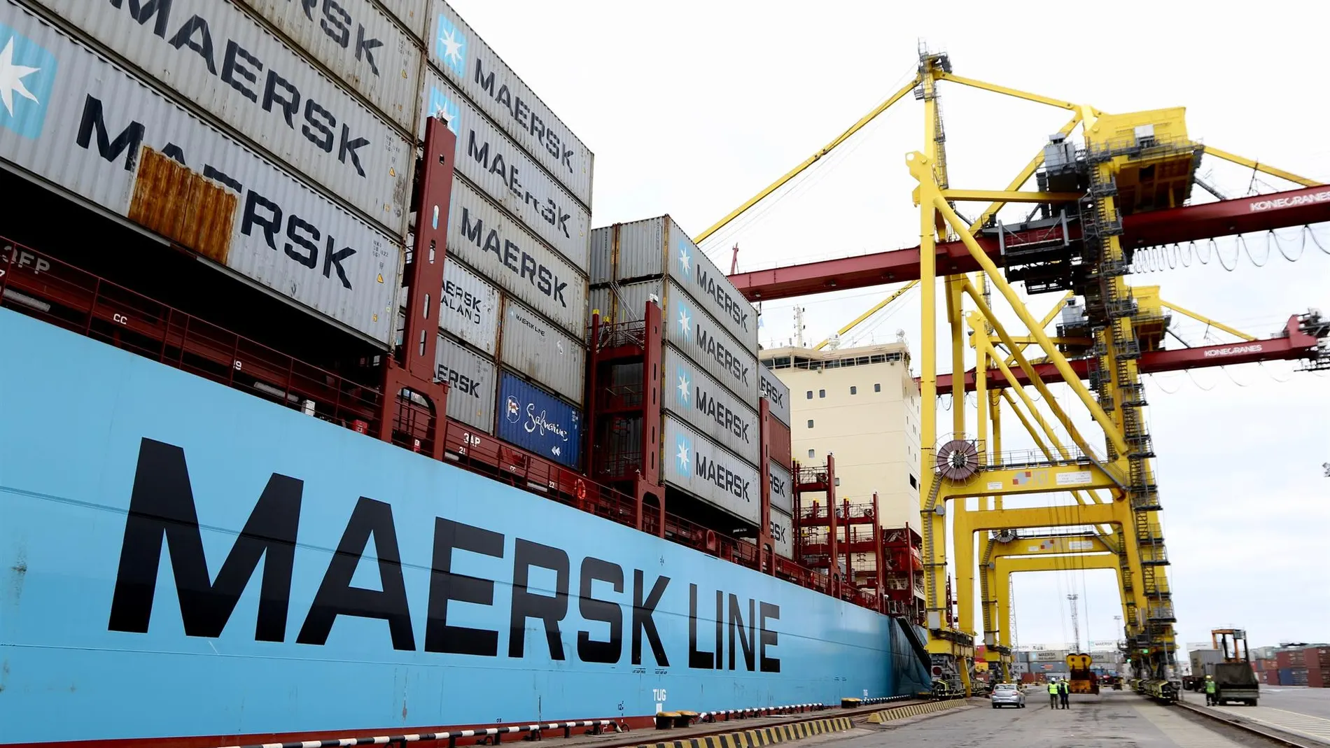 Economía.- Maersk gana un 87% menos en 2023, tras perder 405 millones en el cuarto trimestre