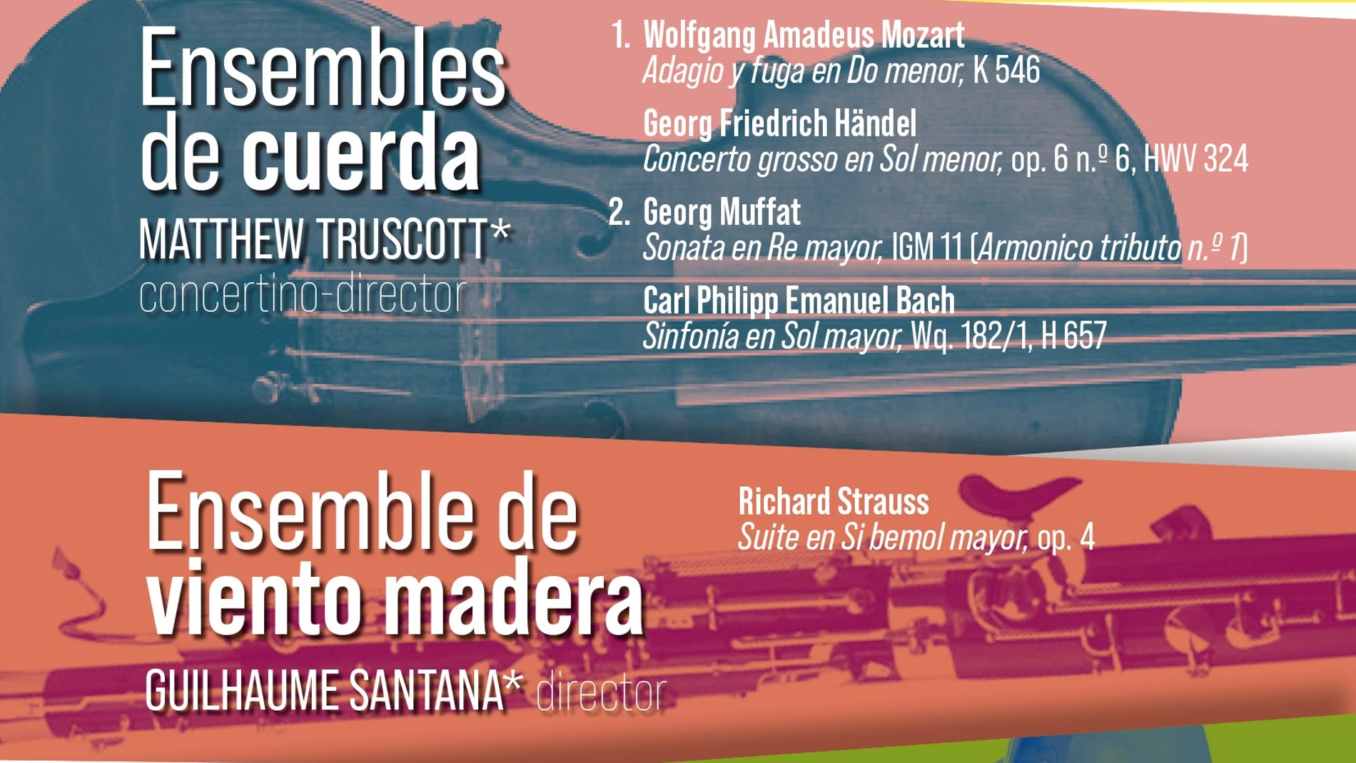 Cartel de la "Tarde de Ensembles"