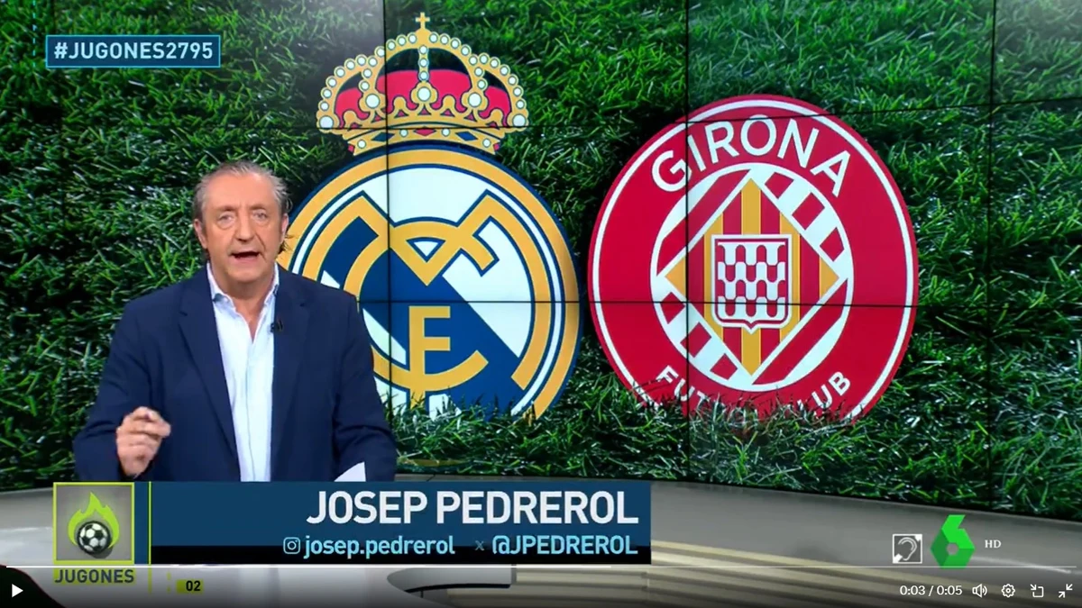 La contundente reacción de Pedrerol tras el mensajito de Ancelotti al Girona