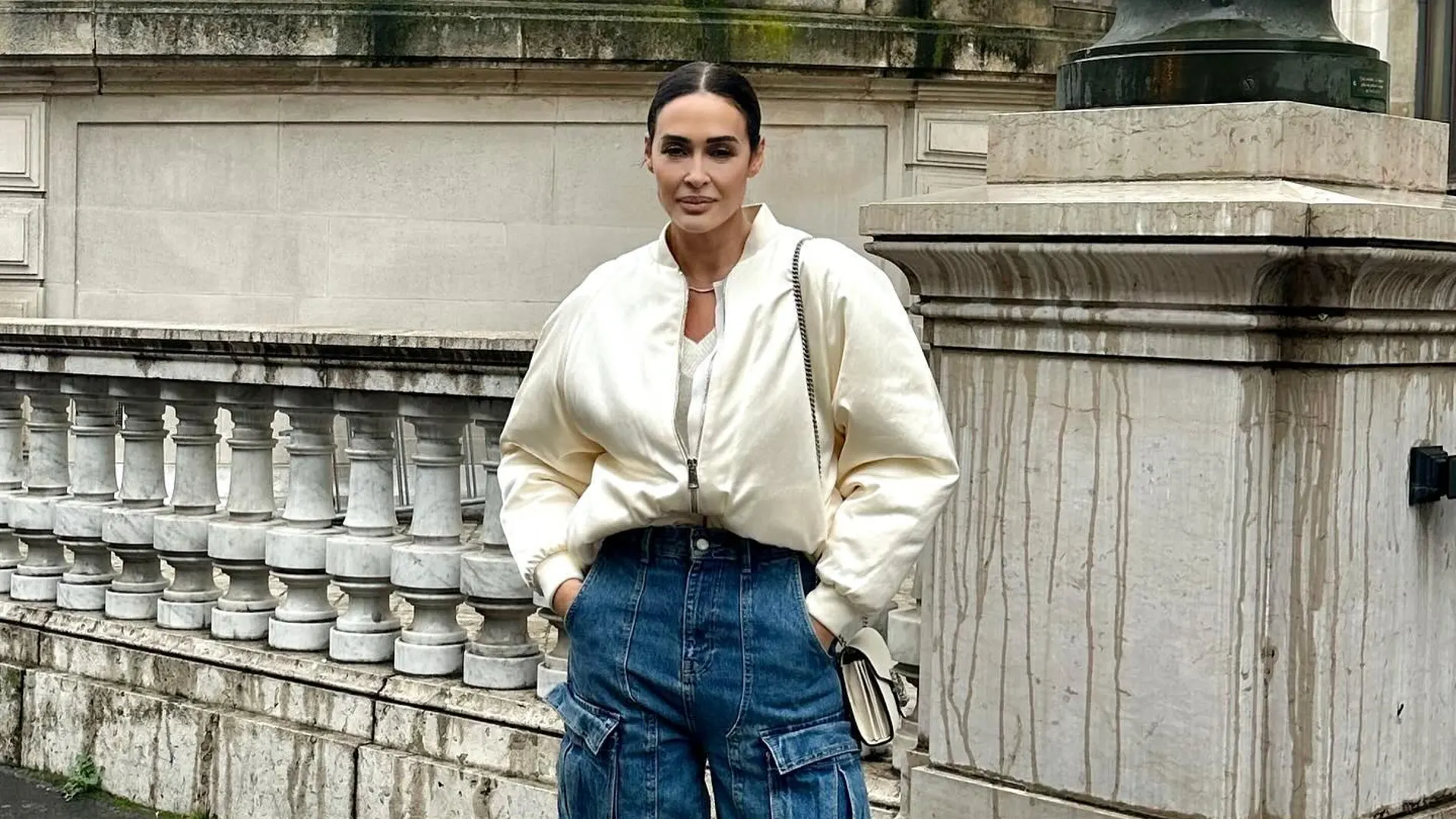 Vicky Martín Berrocal con jeans de Zara.