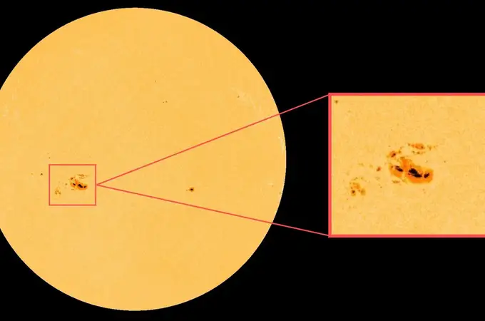 Una mancha solar 15 veces más grande que la Tierra nos está mirando directamente