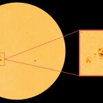 El grupo de manchas solares que miran directamente a la Tierra